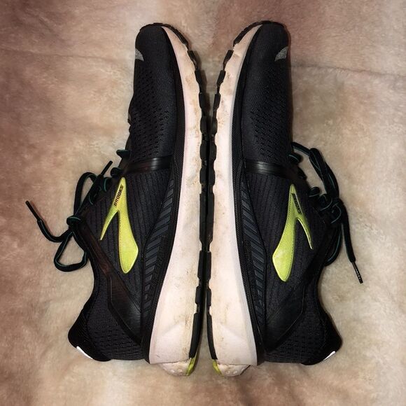 Brooks 9.5 Adrenaline 20 Running Sneakers DNA LOFT Black Green - Picture 6 of 9